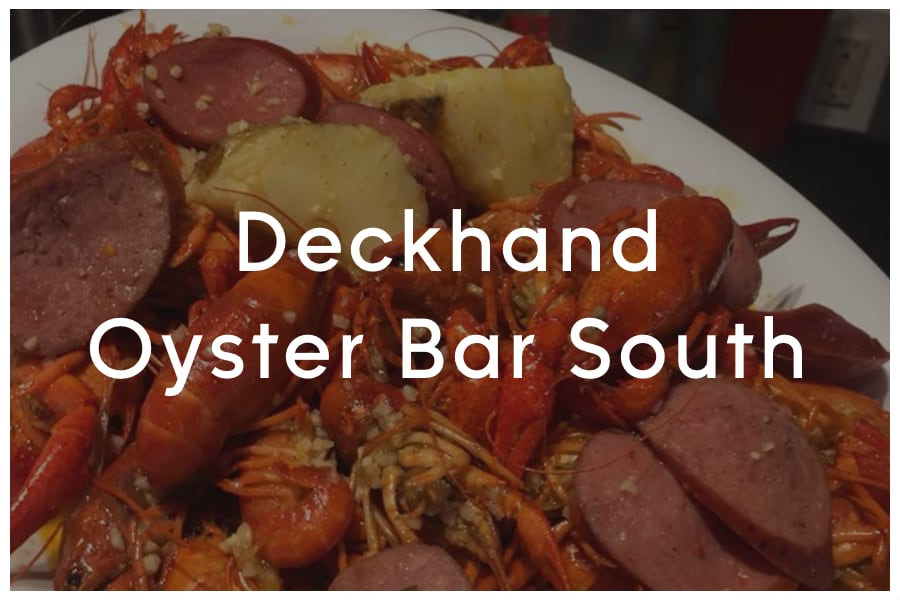 <span>Deckhand Oyster Bar South<br><br>4211 S Lamar Blvd C-1<br>Austin, TX 78704<br><br>(512) 326-1963</span>