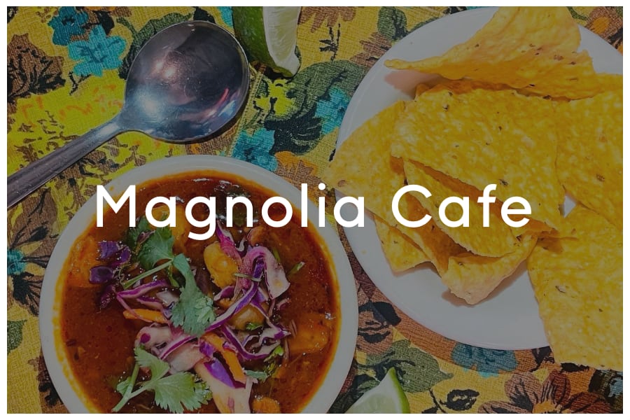 <span>Magnolia Cafe<br><br>1920 S Congress Avenue<br>Austin, TX 78704<br><br>(512) 445-0000</span>