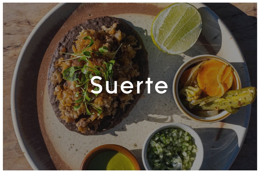 <span>Suerte<br><br>1800 E 6th Street<br>Austin, TX 78702<br><br>(512) 522-3031</span>