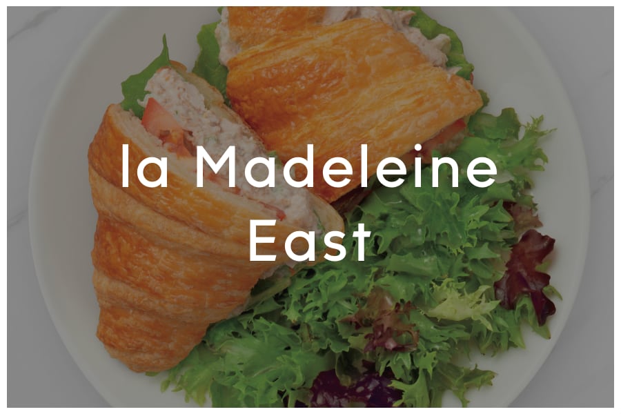 <span>la Madeleine East<br><br>1201 Barbara Jordan Blvd Bldg 11, Ste 100<br>Austin, TX 78723<br><br>(512) 366-3825</span>